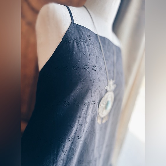 Free People Caught Up Tunic XL NWT Black Eyelet Lined Pockets MSRP $88 - Picture 10 of 14